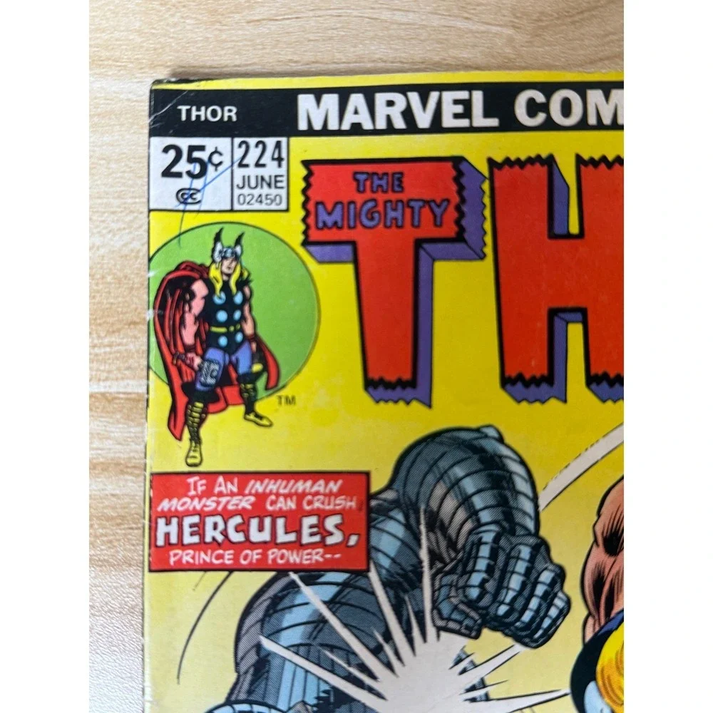 The Mighty Thor #224 Marvel Comic Book June 1974 Destroyer vs Hercules